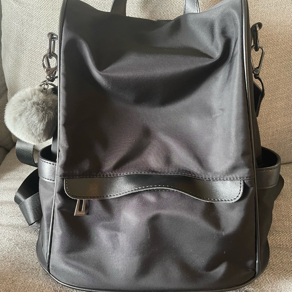 Nylon anti theft backpack